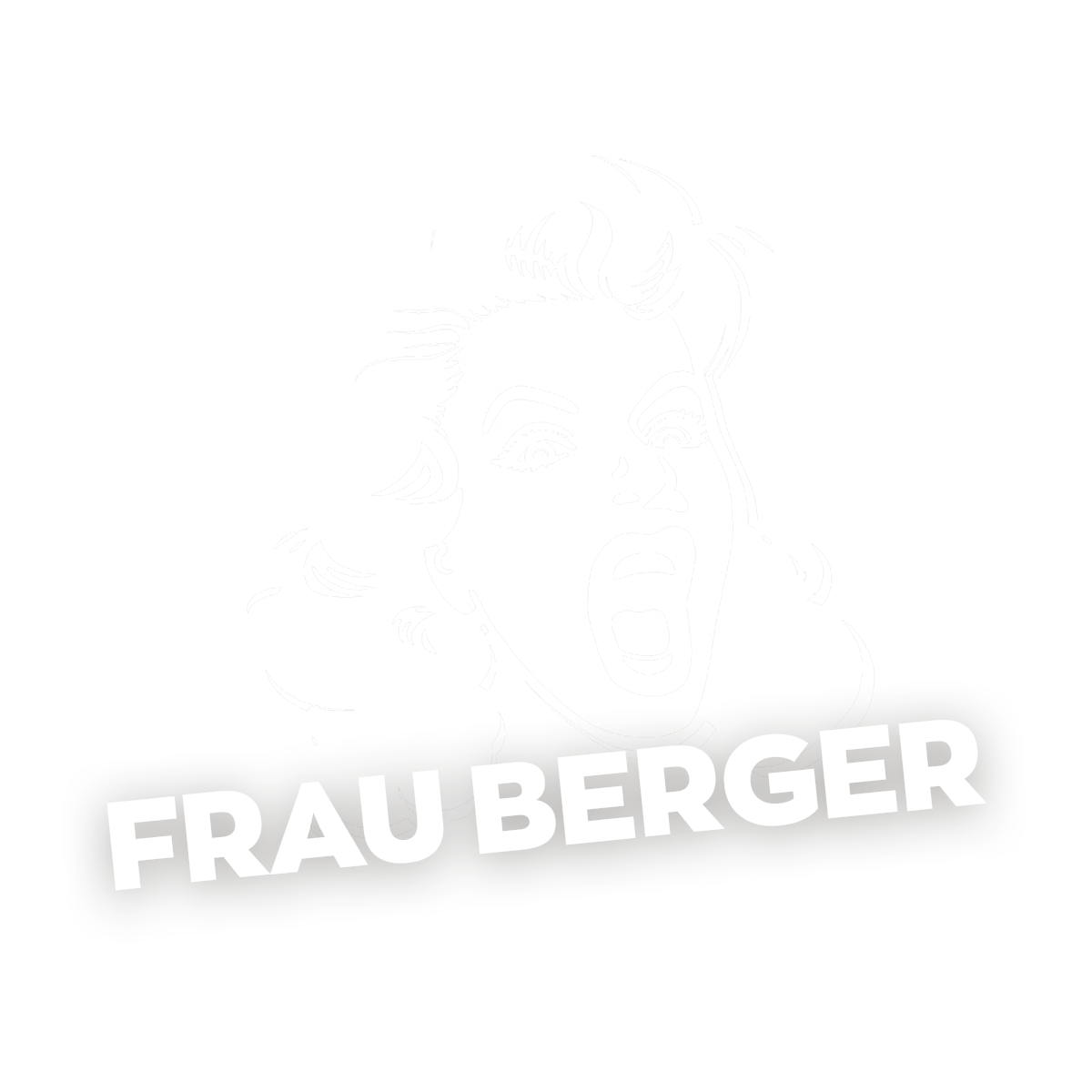 Frau Berger – Wortmarke auf Weiß